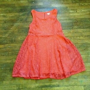 Coral lace party girl dress🎉